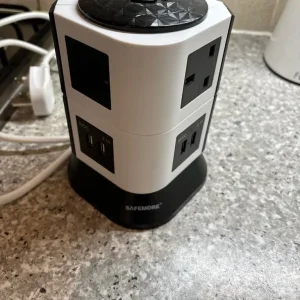 Docking station with multiple USB and plug ports
