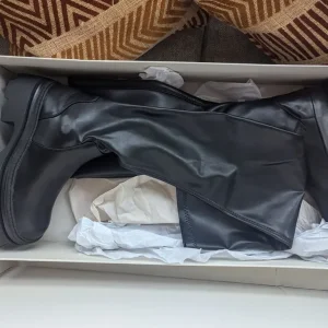 All Saints above the knee leather boots - Image 4