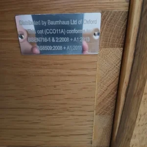 Amelie Solid Oak Cot Bed - Image 3