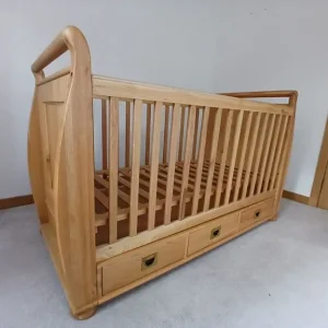 Amelie Solid Oak Cot Bed - Image 4
