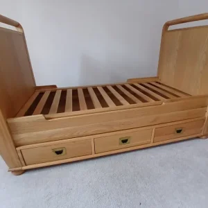 Amelie Solid Oak Cot Bed - Image 6