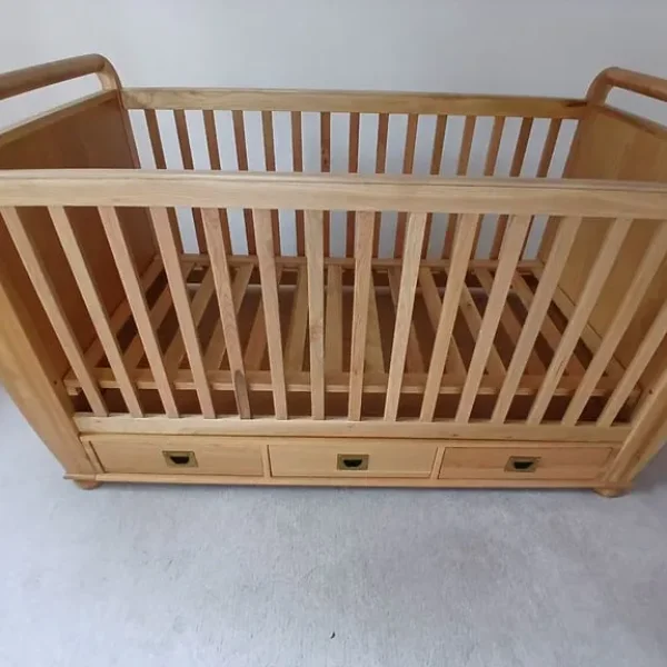 Amelie Solid Oak Cot Bed