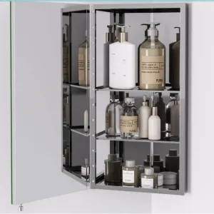 Corner Mirror Bathroom Cabinet - Image 2