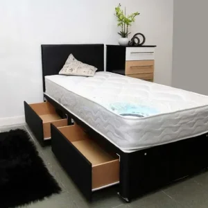 Single Divan Bed with Mattress