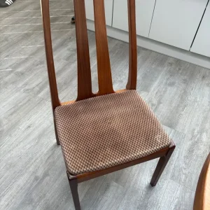 Wooden dining table and chairs