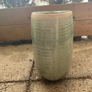 Handmade Green Glaze Plant Pot - Image 2