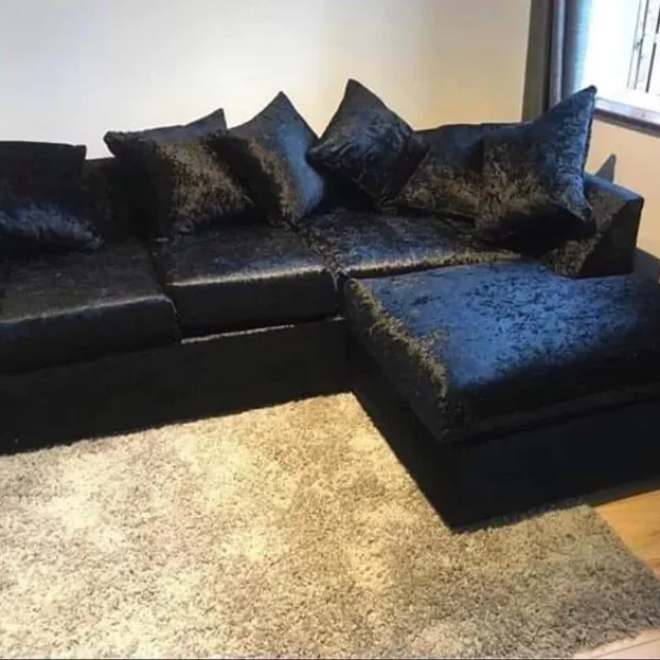 Blacko Beauty Dylan Crushed Corner or 3+2 Sofas