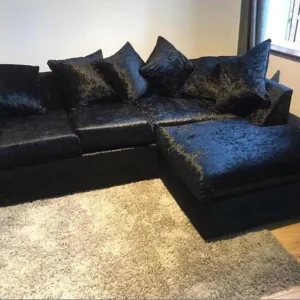 Blacko Beauty Dylan Crushed Corner or 3+2 Sofas