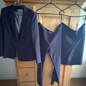 Navy Blue Marks & Spencer Suit – Blazer, Skirt, Trousers