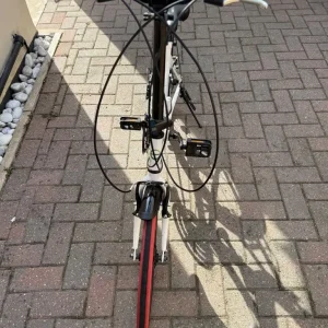 Ecosmo Commuter Folding Bike in white, 7SP Shimano - Image 4