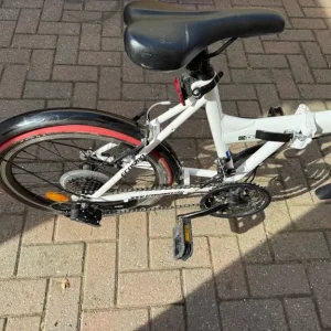 Ecosmo Commuter Folding Bike in white, 7SP Shimano - Image 7