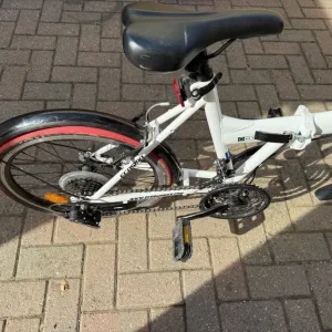 Ecosmo Commuter Folding Bike in white, 7SP Shimano - Image 8