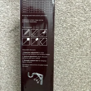 120 cm Curtain pole in box - Image 3