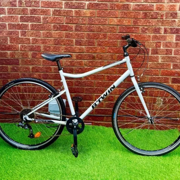 Large Men's Btwin Riverside 120 Hybrid Bike, 28" Wheels