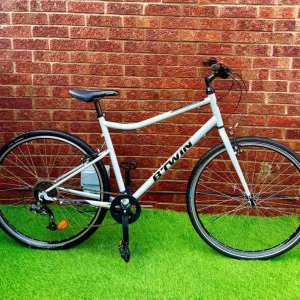 Large Men's Btwin Riverside 120 Hybrid Bike, 28" Wheels