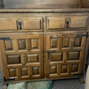 Spanish oak wood cabinets top and bottom - Image 2