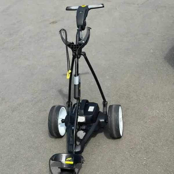 PowaKaddy FW3 golf trolley with battery and charger