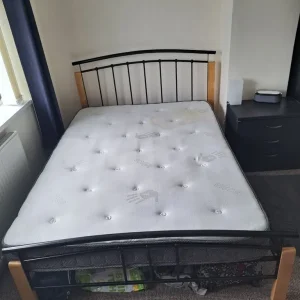 Double bed with mattress
