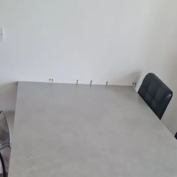 Breakfast bar table with grey marble finish