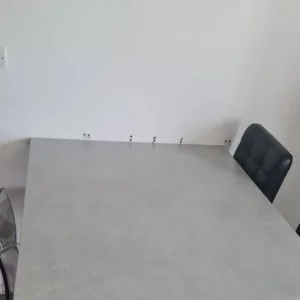 Breakfast bar table with grey marble finish