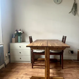 Ikea NACKANÄS acacia dining table (140x76 cm)