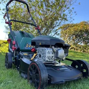 17" 150cc petrol lawnmower with mulch or bag option