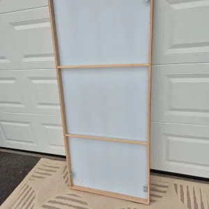 Large IKEA Mirror with Oak and Beech Grain Frame - Image 3