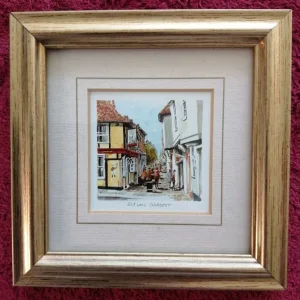 3 x Small North Essex Themed Prints – Colchester Castle, Eld Lane, Dedham High St - Image 3