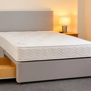 Divan bed with compact frame and twin storage drawers – Single, Small Double, Double, King Size