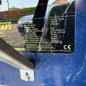 POWER CRAFT 10 INCH TABLE SAW MODEL MJ10250 - Image 3