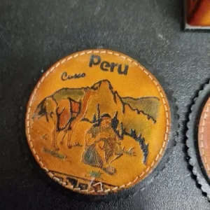 Leather Coasters Set of 6 from Peru - Image 4