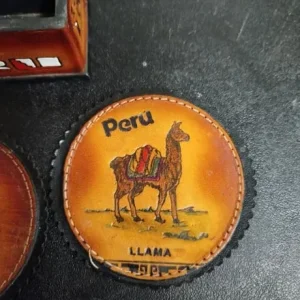 Leather Coasters Set of 6 from Peru - Image 6