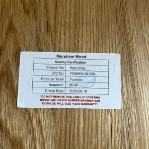 Natural Solid Oak Flow Back Dining Chairs (Pair) with Oak Seat Pad - Image 4