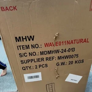 Natural Solid Oak Flow Back Dining Chairs (Pair) with Oak Seat Pad - Image 6