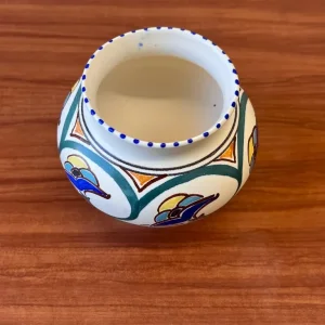 Honiton Pottery 1930s Art Deco Hand-Painted Vase - Image 5