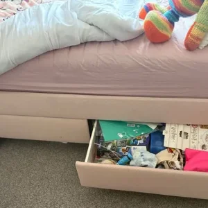 IKEA IDANÄS Double Bed with Storage – Pink - Image 2