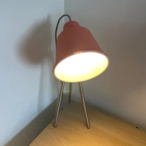 Desk Lamp with Salmon-Coloured Bulb - Image 3
