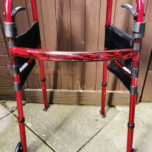 DRIVE FOLDAWAY RED PERSONAL ZIMMER WALKING FRAME - Image 2