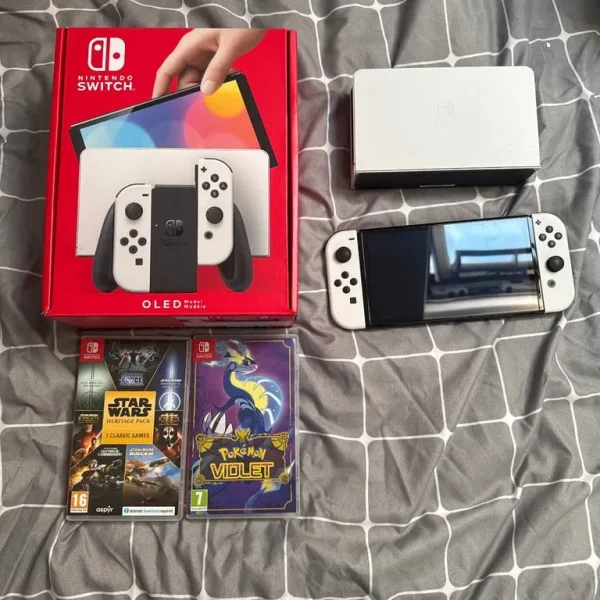 Nintendo Switch OLED (White) + 2 Games