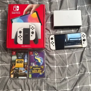 Nintendo Switch OLED (White) + 2 Games