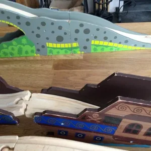 Wooden Track Pieces with Different Ends - Image 5