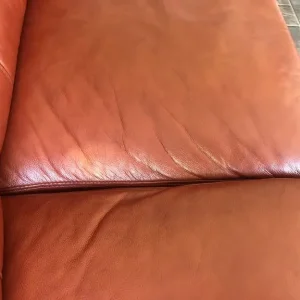 3 Seater Leather Sofa - Image 3