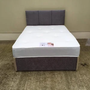 Double Divan Bed with Mattress – Ready to Use, No Assembly