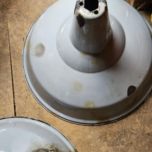 Vintage Benjamin Enamel lightshade