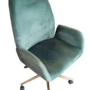 Habitat Jelly Bean Desk and Clarice Velvet Chair - Image 2