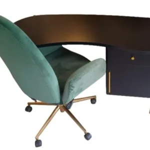 Habitat Jelly Bean Desk and Clarice Velvet Chair - Image 3