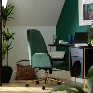Habitat Jelly Bean Desk and Clarice Velvet Chair - Image 7