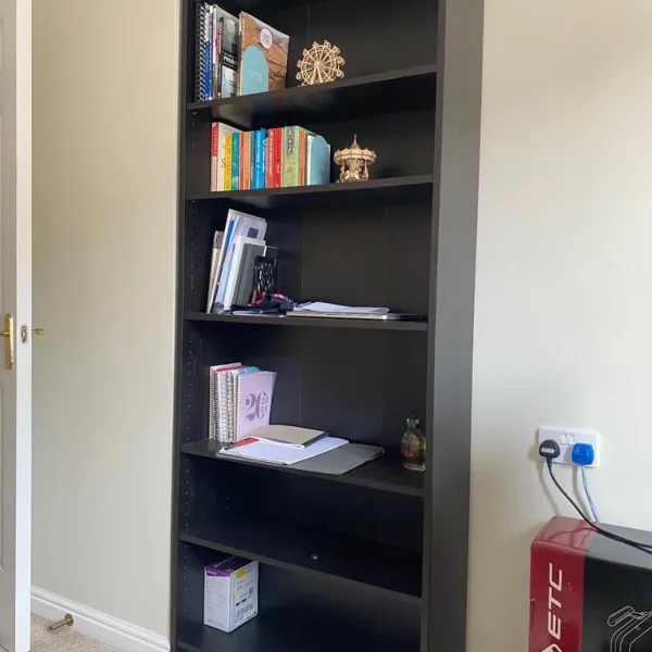 Billy Bookcase - 80x28x202 black oak effect