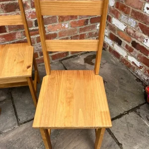 Set of 4 Solid Pine Dining Chairs - Image 5