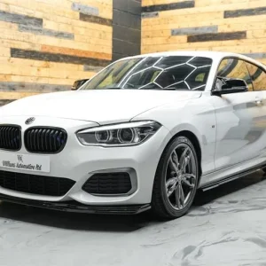 2017 BMW M140i 5-door Hatchback with Alpine White and Red Leather